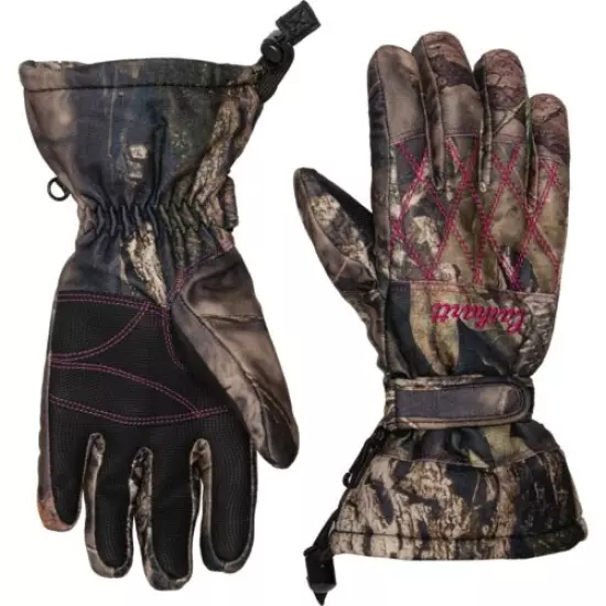 Mossy Oak Camo CARHARTT Quilted Women's Winter Gloves WA713 Size Small FREE SHIP