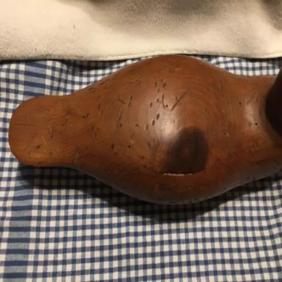 Wood Decoy Duck by Don Mitchill 1974 hand carved and signed