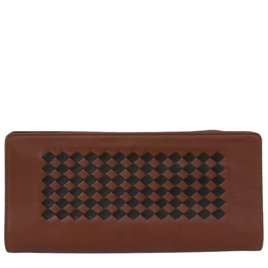 Bottega Veneta NWOT Unisex Intrecciato Brown Leather Travel Pouch Retail $1050