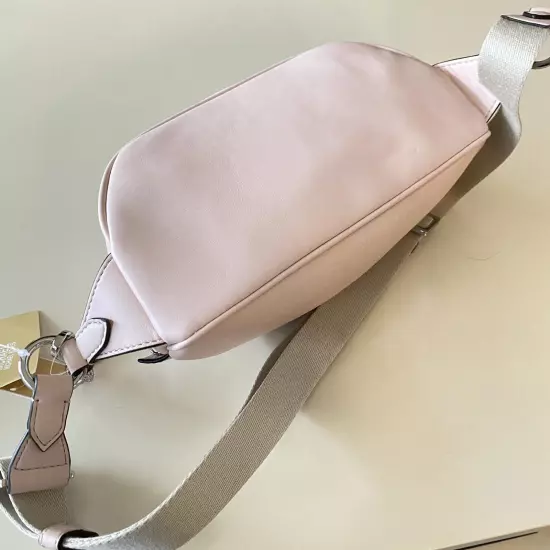 Michael Kors Maisie Large 2 in 1 Waistpack Leather Light Powder Blush NWT