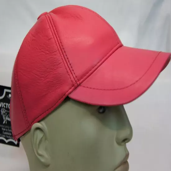 New 100% Genuine Real Lambskin Leather Baseball Cap Hat Sport Visor 31 COLORS