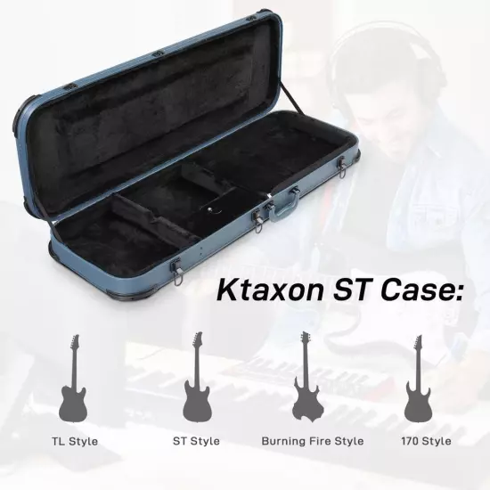 Ktaxon Hard Case for ST TL 39" Electric Guitar With Protective Sleeve