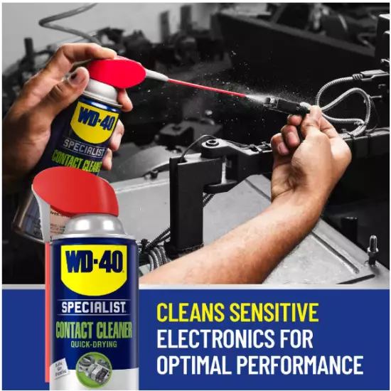 WD-40 Contact Cleaner, 11 oz. Quick-Drying Electric Equipment Cleaner with Smart