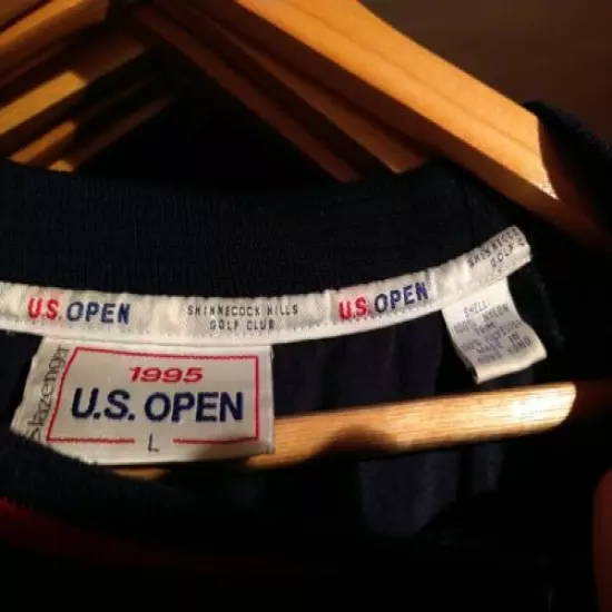 Vintage 1995 US Open Shinnecock Hills Golf Club Windbreaker Pullover L Slazenger