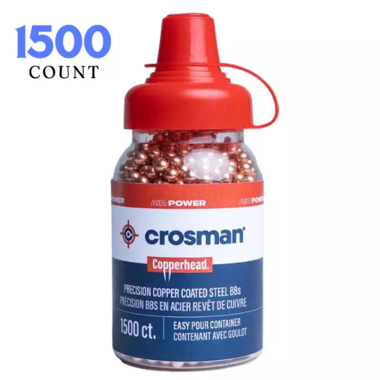 Crosman Airgun Pistol BBs Pellets Copper Coated BB Gun.177 Cal In EZ-Pour Bottle