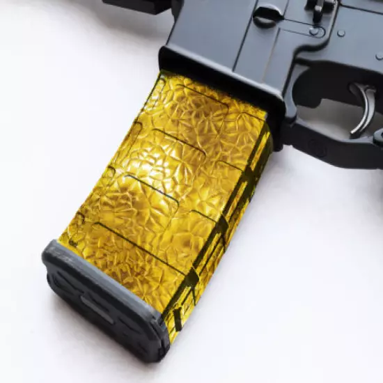 Magazine Wrap GOLD PATTERN AR vinyl Skin 5.56 .223 Airsoft ARM30-1039