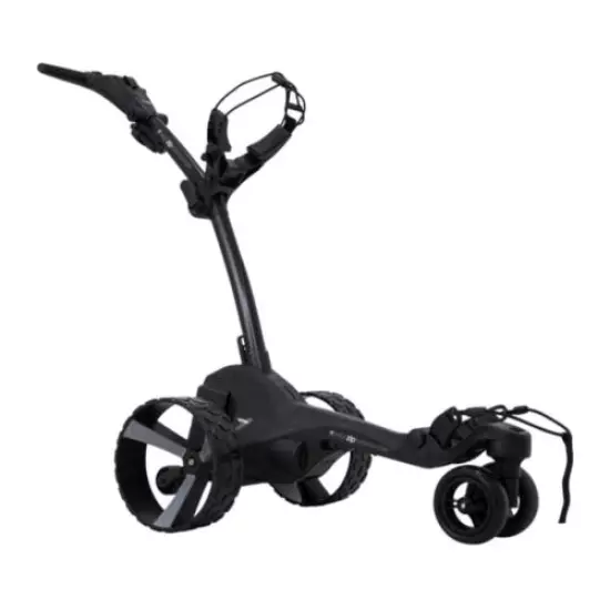 MGI Golf Zip Navigator Electric Automated Golf Push Cart Caddy w/ Remote, Black