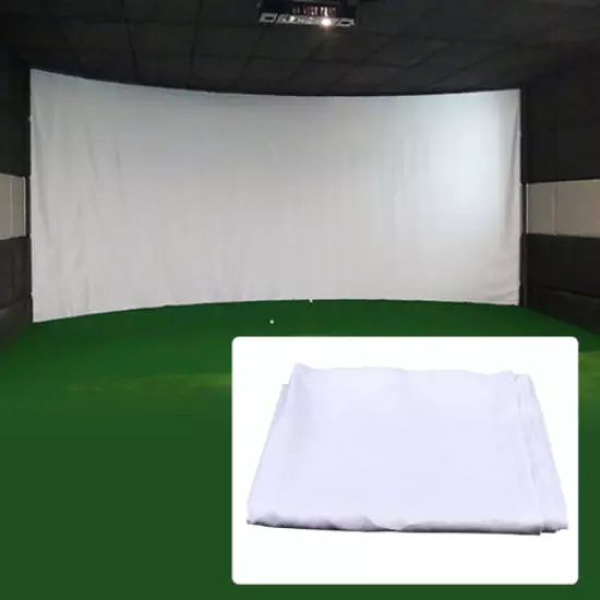 9.84ft X 6.56/13.12ft Golf Ball Simulator Impact Display Projection Weft Screen