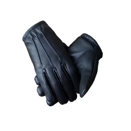 Thin Leather Police Search Driving Gloves 