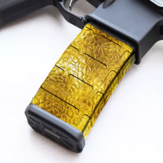 Magazine Wrap GOLD PATTERN AR vinyl Skin 5.56 .223 Airsoft ARM30-1039