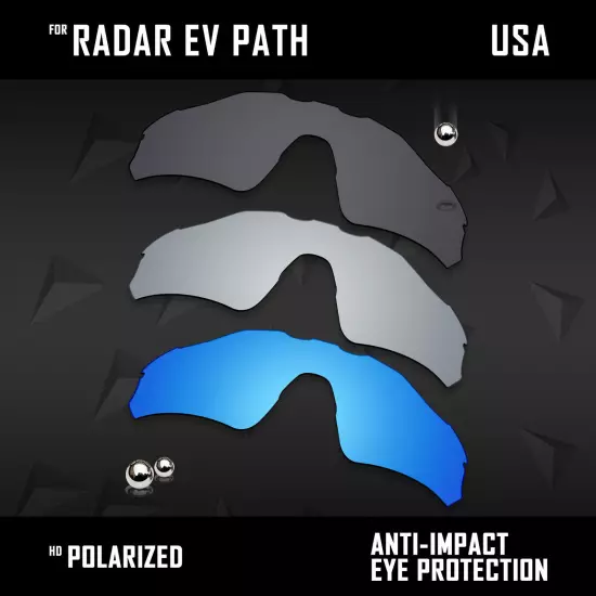 Anti Scratch Polarized Replacement Lenses for-Oakley Radar EV Path OO9208 Opt