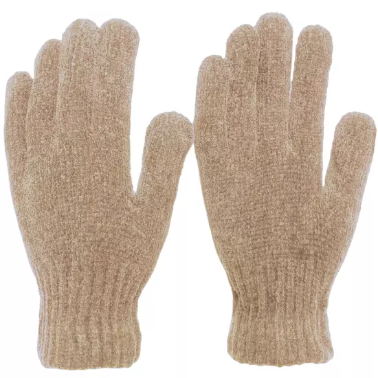 Women's Soft and Stretchy Chenille Basic Winter Magic Gloves