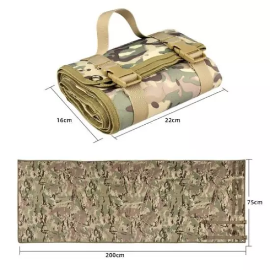 Camouflage Tactical Shooting Mat Waterproof Roll Up Camping Mat Gun Hunting Pad