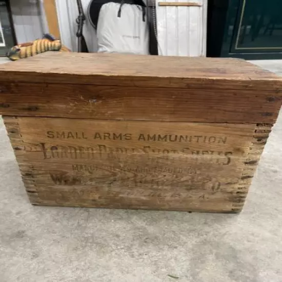 Western New Chief Vintage Ammo Wooden Wood Box Turned into electricians toolbox