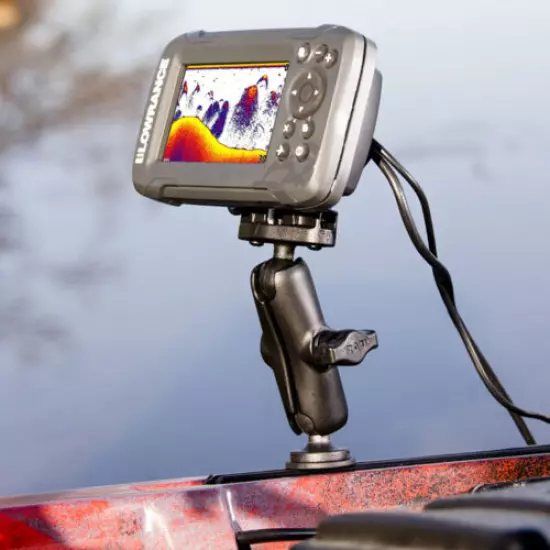 RAM Track Ball Double Ball Mount for Lowrance Hook2 & Reveal Series