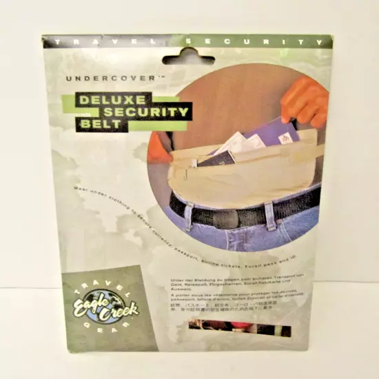 EAGLE CREEK Travel Gear Undercover Money DELUXE SECURITY BELT Adjustable NEW NIP