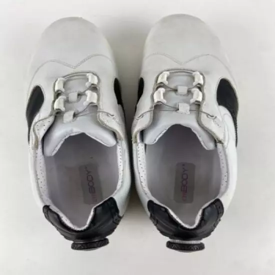 FootJoy Womens 10 emBody Black White Boa Lace Golf Leather Shoes 96104