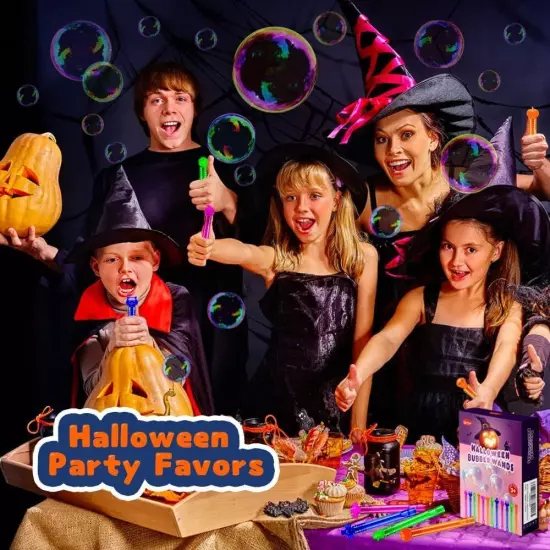 32Pcs Halloween Bubble Wands Mini Bubbles Party Favors for Kids Halloween... 