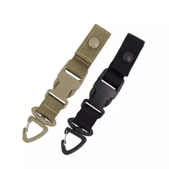 2 Pcs Tactical Triangle Carabiner Quick Detach Buckle Adaptor for MOLLE System