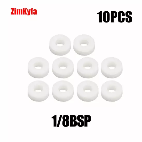 10pcs PTFE Gasket Washer Air Seal Sealing O-rings for 1/8BSP(1/8NPT) /M10/M8