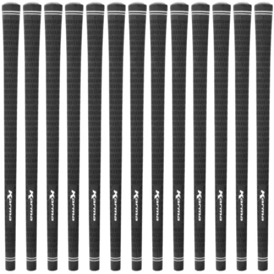 Karma Velour Midsize Black (+1/32") 13 Piece Golf Grip Bundle