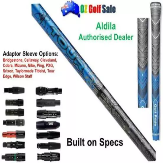 Aldila Tour Blue nxt Gen MLT Hybrid Shaft 85 R/S/X + Adaptor Sleeve Tip + Grip