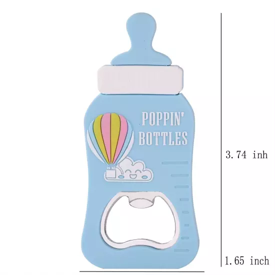 24Pack Poppin Bottle Shaped Bottle Opener Boy Baby Shower Favor 1st Birthday ...