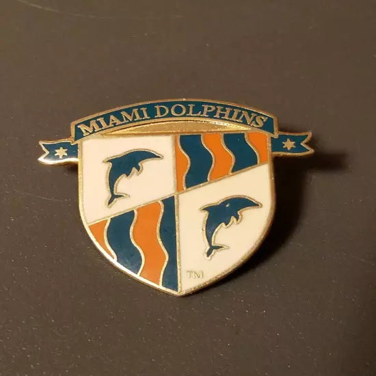 NFL 1994 Miami Dolphins Football Lapel/Hat Pin - Miami Dolphin Crest