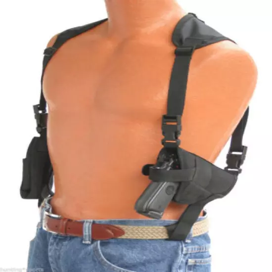 Shoulder Holster with DBL Mag Holder For Kel-Tec PMR 30 With Laser