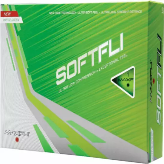 MaxFli Softfli GREEN golf balls DOZEN