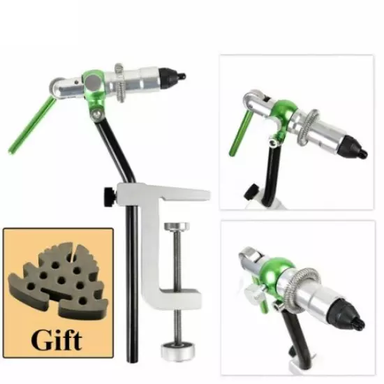  Rotary Fly Tying Vise Alloy Travel Vice