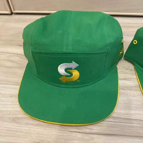 Subway Green Hat Snapback Hat SUBWAY Hat Brand New Official SET OF 2