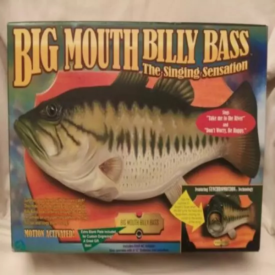 Vintage Big Mouth Billy Bass / The Singing Sensation 1998 NEW IN ORIGINAL BOX!