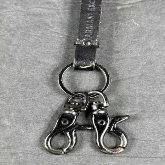 ARMANI EXCHANGE Designed In Italy Leather Key Chain