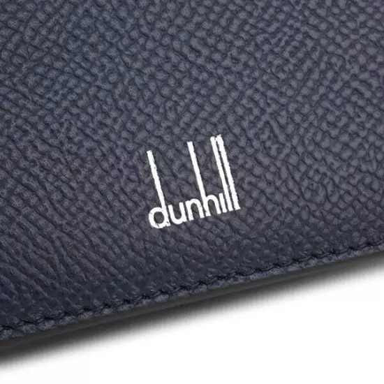 Dunhill Bifold Wallet Cadogan 18F2320CA410 Navy Calf Leather Logo Men