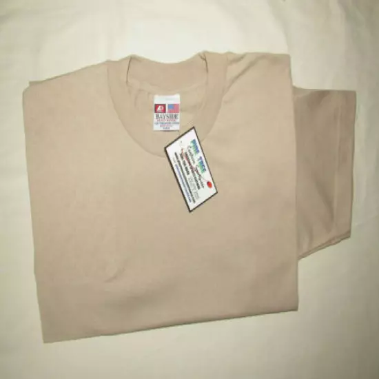 LARGE Right Hand Trap/Skeet Pad KHAKI Cotton Shooting T-Shirt USA Made