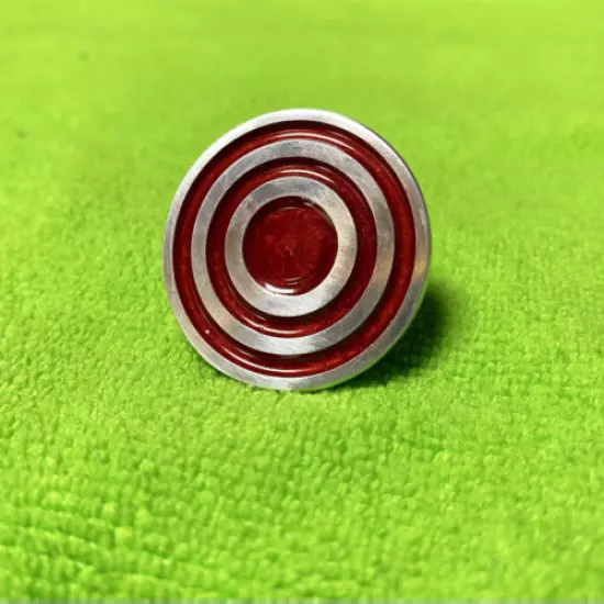 Target Acquired Golf Ball Marker. Handmade, Aluminum, 1.5”