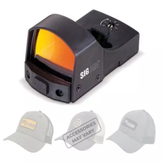 Sig Sauer Red Dot Optic Reflex Sight M17/M18 Compatible and Sig Sauer Hat Bundle