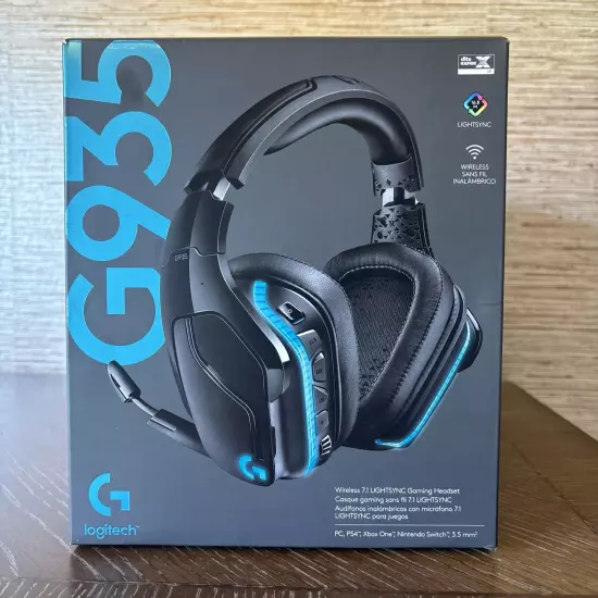 Logitech G935 Wireless DTS:X 7.1 LIGHTSYNC RGB PC Gaming Headset PC PS4 Xbox One