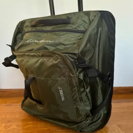 Eddie Bauer Traverse 27 Rolling Duffel Bag Made from Ripstop Polyester