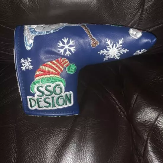 Sugar Skull Golf SSG 2021 Christmas Snowman limited putter Headcover