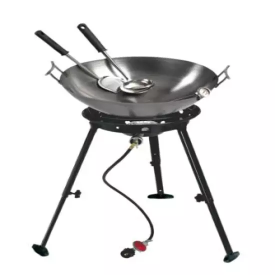 Eastman Outdoors 37212 Outdoor Gourmet 22 Inch Carbon Steel Wok Kit - Used