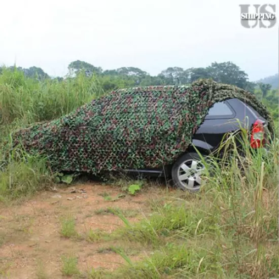 Woodland Desert Leaves Camouflage Camo Army Net Netting Camping Military Hunting