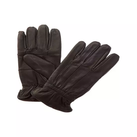 Surell Accessories Pieced Leather Gloves Men's