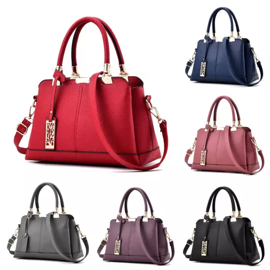 Women Leather Handbags Shoulder Lady Messenger Crossbody Tote Bags Purse Satchel