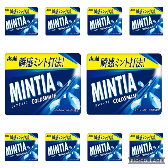 Strong Breath Mints: Asahi Mintia: Cold Smash x 10 Packs (Frisk Style)