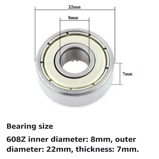 70mm x 24mm Replacement Caster Wheels Bearings Kit Luggage Suitcase Skates