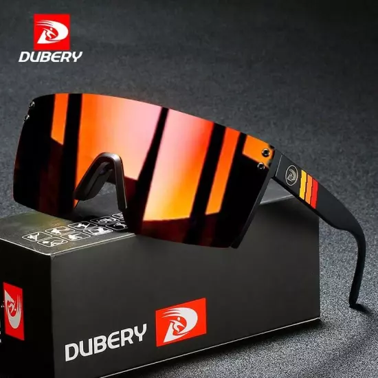 DUBERY Oversized Polarized Sunglasses Men Outdoor Travel Sun Glasses Lightweight