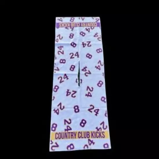 sneaker inspired golf towel Microfiber Full Size Center Slit Mamba 8/24