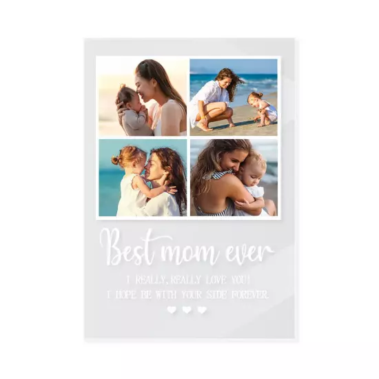 Personalized Photo Collage Plaque LED Photo Frame Night Light Gifts for Mom